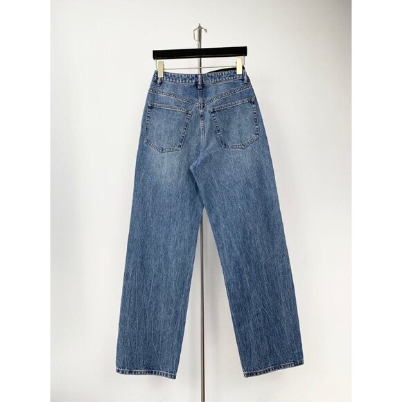 Alexander Wang Womens Straight-Leg Bikini Jeans Size 28 Denim Blue New With Tags - Picture 5 of 5